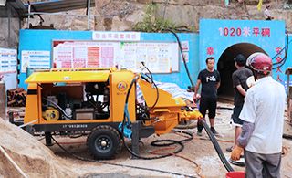 井下用濕式噴漿機(jī)-回彈率≤10%,濕噴無(wú)塵又省料！[泵泵達(dá)]