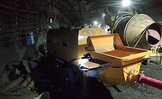 煤礦用混凝土輸送泵-井下工程的